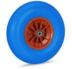 Relaxdays - Schubkarrenrad 4.00-6, Vollgummirad Mit Kunststofffelge, 3 Adapter,