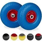 4 X Sackkarrenrad, Pannensichere Vollgummireifen, 3.00-4' Stahlfelge, 20 Mm Achse,