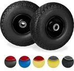 8 X Sackkarrenrad, Pannensichere Vollgummireifen, 3.00-4" Stahlfelge, 20mm Achse,