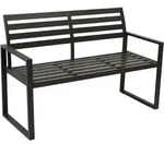 Bank 2-sitzer Atlanta, Aluminium Schwarz
