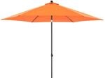 Doppler Mittelmastschirm "push Up" &Oslash;300 Cm, Orange, Bezug Aus 100% Polyester,