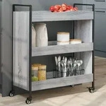 Vidaxl Kitchen Trolley Grey Sonoma 70x30x82 Cm Engineered Wood
