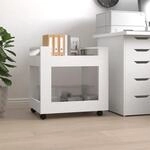B&uuml;rowagen Wei&szlig; 60x45x60 Cm Holzwerkstoff Vidaxl