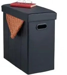 Sitzhocker Mit Stauraum, Kunstleder, Gepolstert, Faltbarer Hocker, Wohnzimmer, Hbt: