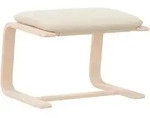 Fu&szlig;hocker Creme 51x41x40 Cm Stoff Vidaxl 11082