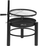 Bbq-toro Feuerschale Mit Grillrost &Oslash; 50 Cm, H&ouml;henverstellbarer Grillrost,