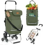 Sekey Aluminium 3 In 1 Treppensteiger Einkaufstrolley, Trolly Einkaufswagen...