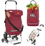 Sekey Aluminium 3 In 1 Treppensteiger Einkaufstrolley, Trolly Einkaufswagen...