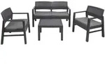 Outdoor-lounge-set Carpi, Gartengarnitur Mit 2 Sesseln, 1 Sofa Und 1couchtisch,