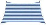 Sonnensegel Blau Und Wei&szlig; 3 / 4 X 2 M Hdpe Vidaxl