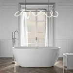 Freistehende Badewanne Bernstein Jazz Plus 2.0 160x75x59 Cm Wei&szlig; Gl&auml;nzend