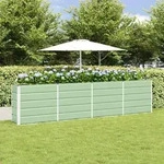 Vidaxl Planter Green 320 X 40 X 75 Cm Steel