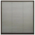 Vidaxl Plisse Insect Screen For Windows Aluminium Brown 120x120 Cm