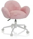 Kinderstuhl / Kinderschreibtischstuhl Kid Teddy Kunstfell Rosa Hjh Office