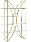 Regal Mit 4 Ebenen Hollow Metall 175 Cm Gold