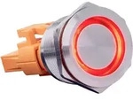 Button22c-02 Schalter 240 V 15 A Rastend Rot (&oslash; X L) 24.8 Mm X 34.50 Mm Ip67, Ik10 1