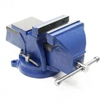 Wiltec Schraubstock Heavy Duty 150 Mm Klemmbacke, Spannwerkzeug Mit Amboss F&uuml;r