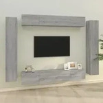 8-tlg. Tv-schrank-set Grau Sonoma Holzwerkstoff Vidaxl