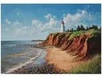 Fototapete Ozean Leuchtturm Natur &ndash; Gro&szlig;format Wandtapete 300x210 Cm &ndash; F&uuml;r