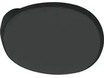 Marchesi - T&uuml;rknopf Gekr&ouml;pft Oval, 51 X 81 X 47, Edelstahl Schwarz Matt