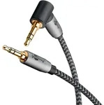 Audio Verbindungskabel Aux, 3,5 Mm Stereo, 90&deg;, 0,5 M, Klinke 3,5 Mm Stecker (3-pin,