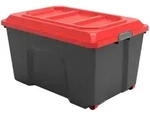 Spind Schwarz Und Rot 135l Rollkoffer, L.78,6 X B.58,5 X H.45 Cm Sundis