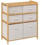 Regalm&ouml;bel Mit 6 K&ouml;rben Tidy Box Bambus - 5five