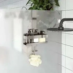 Duschcaddy H&auml;ngend Geb&uuml;rsteter Edelstahl 304 Vidaxl