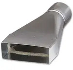 Helios Fk-&uuml; 100/150 &Uuml;bergang Von Rohr Dn 100 Auf Flachkanal 150x50mm, Stahlblech