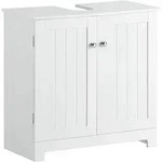Bzr18-w Waschbeckenunterschrank Badschrank Waschtisch Unterschrank Badm&ouml;bel Wei&szlig;
