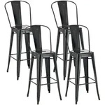 Clp - 4er Set Barhocker Aiden Schwarz