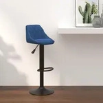 Barhocker Blau Samt Vidaxl