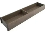 Ambia-line Schubkastenrahmen Schmal - 472x100x50mm, Nebraska Eiche Stahl - Blum