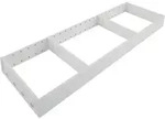 Blum - Ambia-line Schubkastenrahmen Breit - 622x200x50mm, Stahl Seidenwei&szlig; Matt