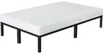 Ml-design Metallbett Mit Lattenrost Auf Stahlrahmen, 120x200 Cm, Schwarz, Mit