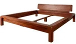Bett Akazie 160x200x80 Honig Lackiert Bueno 022