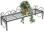 Blumenregal Metall Schwarz 75 Cm Blumenst&auml;nder Mi Blumenbank Blumentreppe