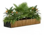 Herstera Garden Pflanzkasten Xic Wood 150x40x25 Cm