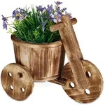 Relaxdays Blumenfahrrad, Gartendeko, Drau&szlig;en, Blumenkarre Zum Bepflanzen, H X B X T: