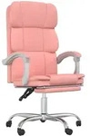 B&uuml;rostuhl Mit Liegefunktion Rosa Kunstleder Vidaxl