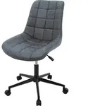 Ml-design - B&uuml;rostuhl, Anthrazit, Kunstleder Sitzfl&auml;che, Metallgestell,