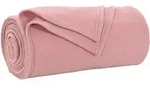 &Uuml;berwurfdecke Rosa 270 X 240 Cm Fleece Vidaxl