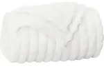 &Uuml;berwurfdecke Wei&szlig; 240 X 220 Cm Fleece Vidaxl