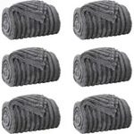 Wohndecken 6 Pcs Dunkelgrau 150 X 130 Cm Fleece Vidaxl