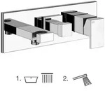 Fertigmontageset F&uuml;r Wanne-einhebelmischer Mit 2-wege - Gessi