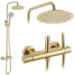 Duschset Ohne Auslauf Mit Thermostat Rea Lungo Gold