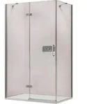 Eckdusche Bernstein Nt403 Dreht&uuml;r An Festfeld 8 Mm Nano Klarglas T&uuml;r 120 Cm X...