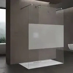 Duschwand Duschtrennwand 110x200 Walk-in Dusche Mit Doppel-stabilisator Aus...