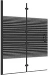 Faltbare Duschkabine Esg 100x140 Cm Schwarz Vidaxl