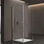 Doporro Duschkabine U-form 80x100x80 Cm Ravenna36uk Duschabtrennung Dreht&uuml;ren Mit